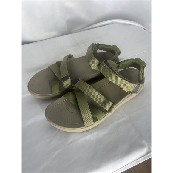 Teva Sanborn Mia Sandal Green Strap Casual LifeStyle Womens Size 9 1116650 - Picture 9 of 9